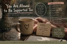 You Are Allowed to Be Supported Too