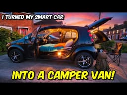 DIY Smart Car Camper Build - The Smallest Camper Ever 🚗