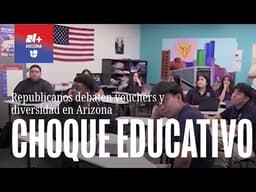 Republicanos chocan por vouchers y diversidad en debate educativo de Arizona