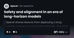 Safety and alignment in an era of long-horizon models