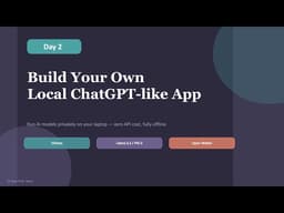 21 Days of AI – Day 2 | Build Your Own Local ChatGPT-like App