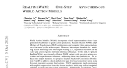 RealtimeWAM: One-Step Asynchronous World Action Models