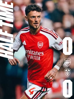@Arsenal: Level at the break ⚖️ https://t.co/f84XagdsjE