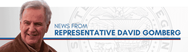 NEWS UPDATE FROM STATE REPRESENTATIVE DAVID GOMBERG