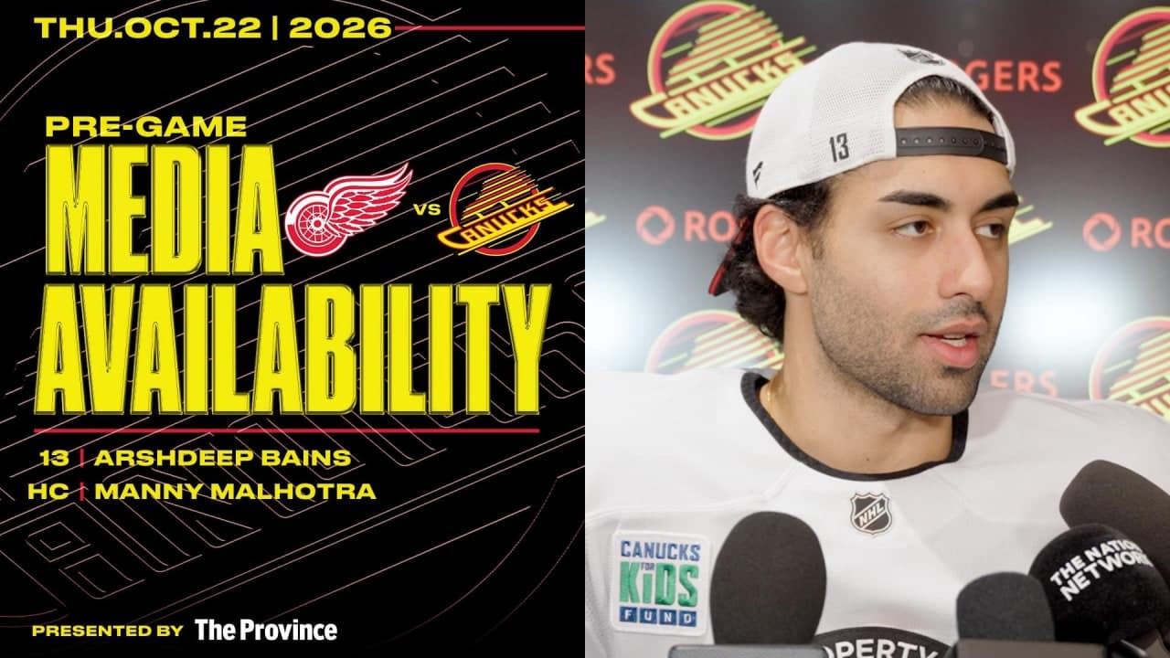 Media Availability | Pregame vs. Red Wings | Vancouver ...
