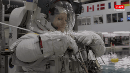 ESA - Sophie Adenot's first spacewalk