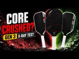 Which Gen 3 Pickleball Paddles Core Crushed? X-Ray Breakdown #pickleballpaddle #pickleball