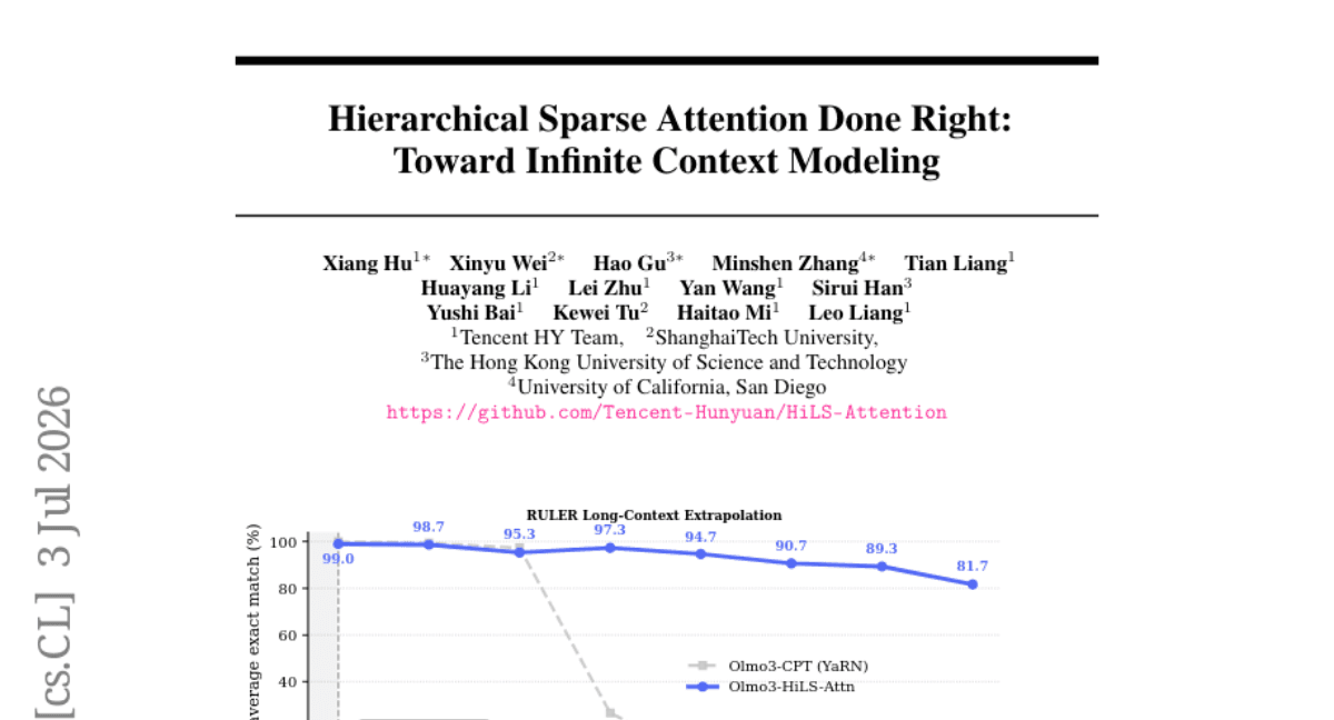Hierarchical Sparse Attention Done Right: Toward Infinite Context Modeling