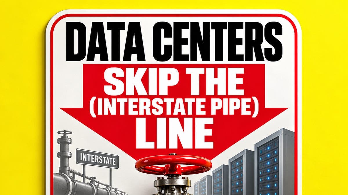Data Centers Skip the (Interstate Pipe) Line