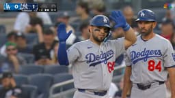 @Dodgers: First Major League hit for Eliezer Alfonzo! https://t.co/FBnXT3wSTO