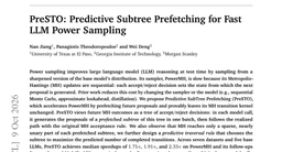 PreSTO: Predictive Subtree Prefetching for Fast LLM Power Sampling