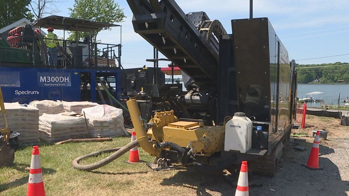 Rare underwater fiber installation connects Sodus Bay islands to high-speed internet