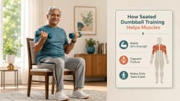 5 Seated Dumbbell Exercises for Seniors With Just a Chair