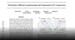 Paper page - TriAttention: Efficient Long Reasoning with Trigonometric KV Compression