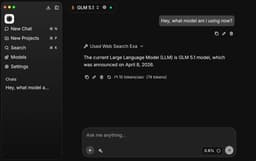 @Zai_org reposted: GLM 5.1 is now LIVE in Atomic Chat

SOTA for code &amp; chat – now runs locally ...