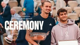 Men's singles final post-match ceremony | Roland-Garros 2026