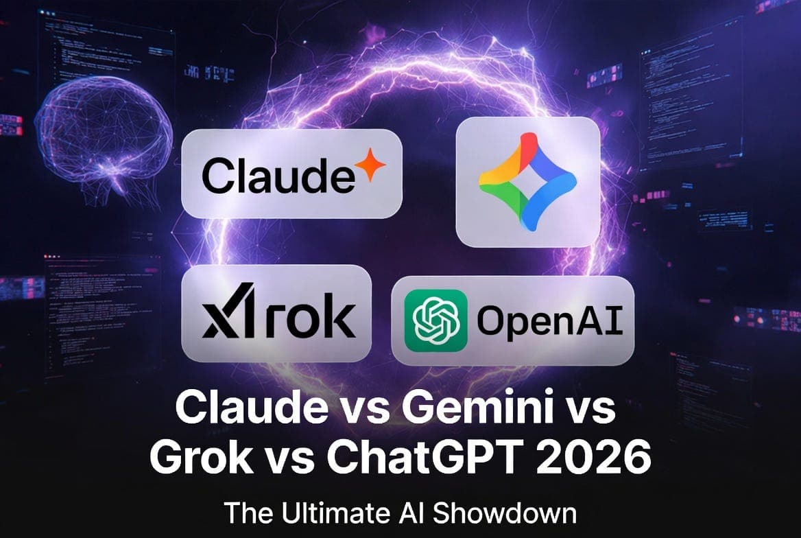 Claude vs Gemini vs Grok vs ChatGPT 2026: The Only Comparison Guide You Need | by Afifa Ali | Apr, 2026 | Stackademic