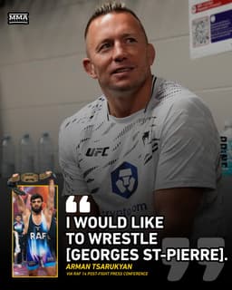 @MMAFighting: Arman Tsarukyan targets George St-Pierre for RAF match

📰 https://t.co/3AomTNoPT4 https://t.co/URtey...