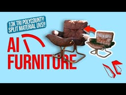 Furniture From Ai Using Blender and Meshy and A Custom Plugin