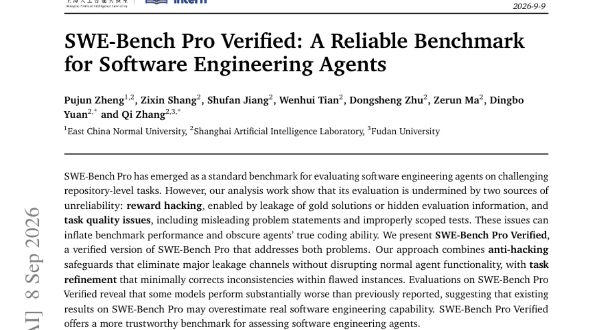 SWE-Bench Pro Verified: A Reliable Benchmark for Software Engineering Agents