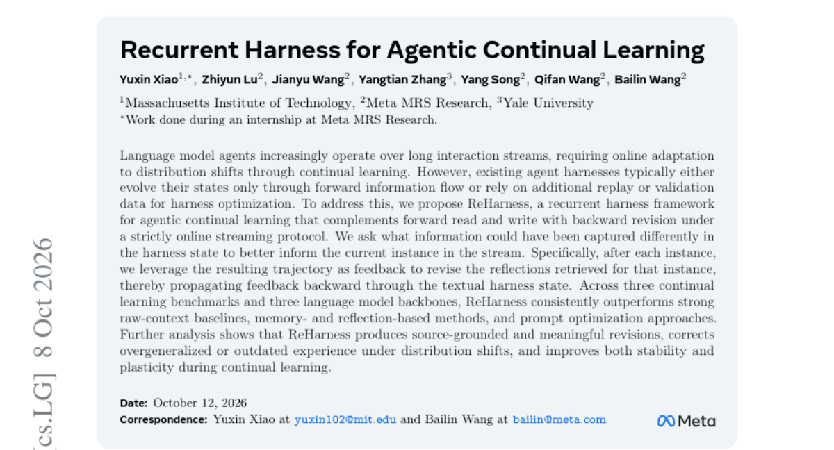Recursive self-improvement and RL are becoming the next agent-training frontier