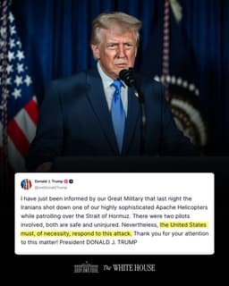 @POTUS reposted: "I have just been informed by our Great Military that last night the Iranians sh...