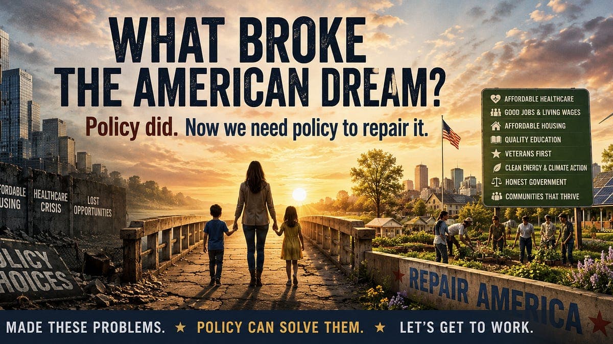 Repair America. (Or: Melissa Chaudhry's Platform for Congress.)