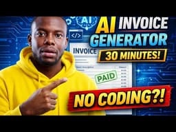 I Built an AI Invoice Generator with Google AI Studio & Stitch (No Code)