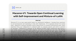 Paper page - Macaron-V1: Towards Open Continual Learning with Self-Improvement and Mixture-of-LoRA