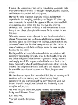 @frank_seravalli: “He had a way of making people believe things would be okay simply because he was there.” 💔