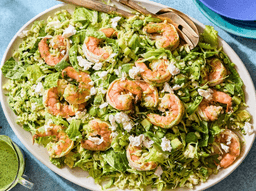 springy green goddess shrimp + orzo chop