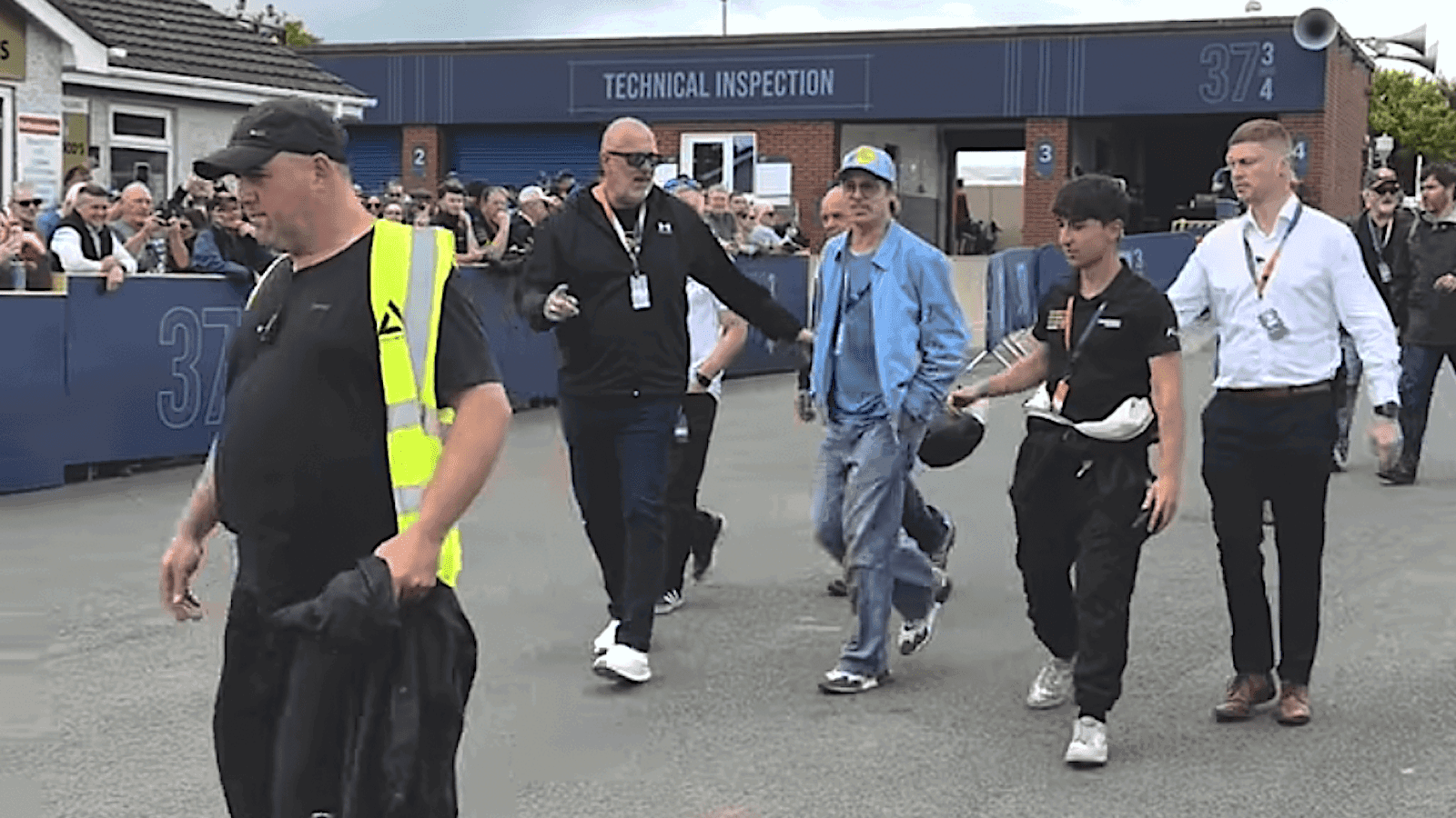 Brad Pitt spotted at the Isle of Man TT as road racing movie filming begins