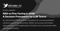 RAG vs Fine-Tuning in 2026: A Decision Framework for LLM Teams
