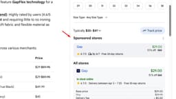 Sponsored stores and quick web results spotted inside Google AI Mode
