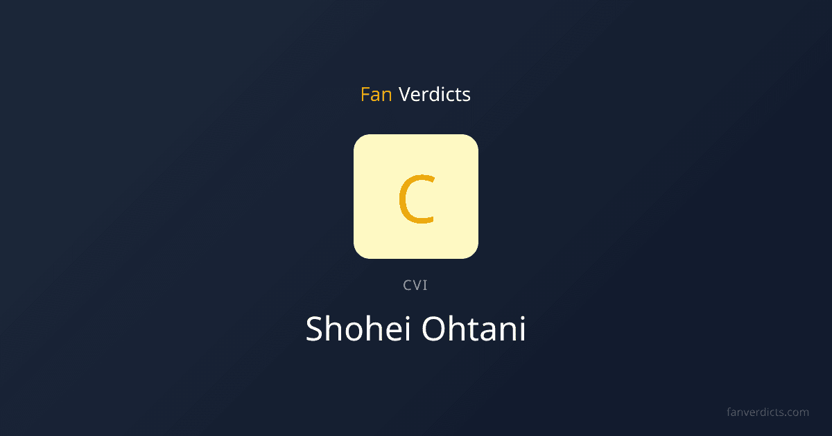 Shohei Ohtani — SP, Dodgers | FanVerdicts