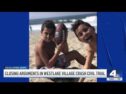 Closing arguments in Westlake Village crash's civil trial turn emotional