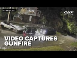 Ring camera records crash after gunfire erupts on Syracuse's North Side