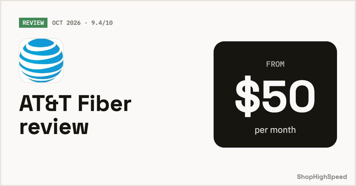 AT&T Fiber review (2026): speeds, prices & verdict