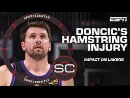 Luka Doncic suffers hamstring injury in Lakers' 139-96 blowout loss vs. Thunder | SportsCenter