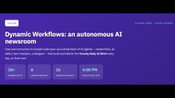 Dynamic Workflows with Claude Code: An Autonomous AI ...
