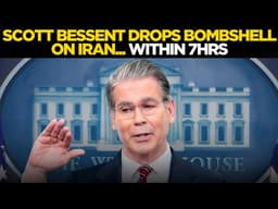 US-IRAN DEAL LIVE | Scott Bessent Briefs White House on Sanctions & Diplomacy | US News | Trump