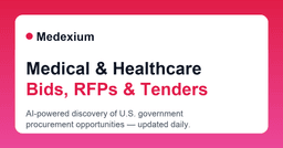 Professional Services Bids & RFPs | Medical & Healthcare Bids