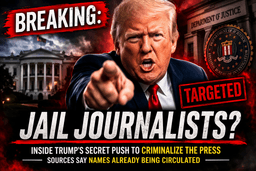BREAKING: Trump Wants Journalists Jailed — Targets Already Being Chosen