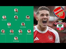 SHOCK LINEUP LEAKED😱Arteta's INSANE XI vs Southampton🔥Lewis-Skelly Chance🔥 Gyokeres Lead Line! 👉