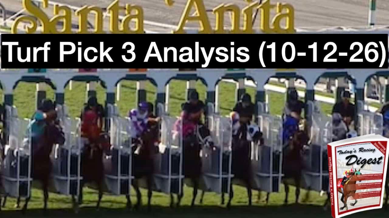 Santa Anita Monday: Turf Pick 3 Analysis