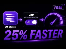 LM Studio MTP — Unlock 25% Faster Local LLM Speed (Qwen 3.5: 4B)