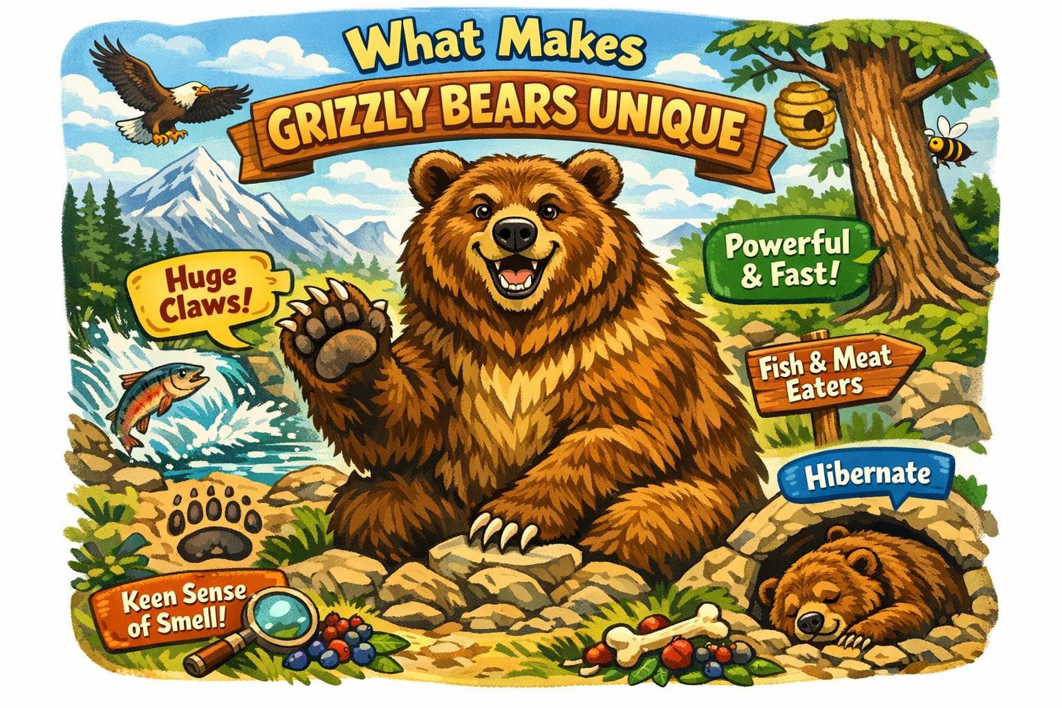What Makes Grizzly Bears Unique - Bear Den