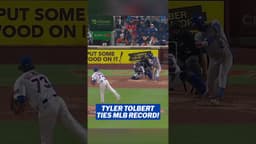 Tyler Tolbert ties an MLB record with hits in 12 straight at-bats! 👏
