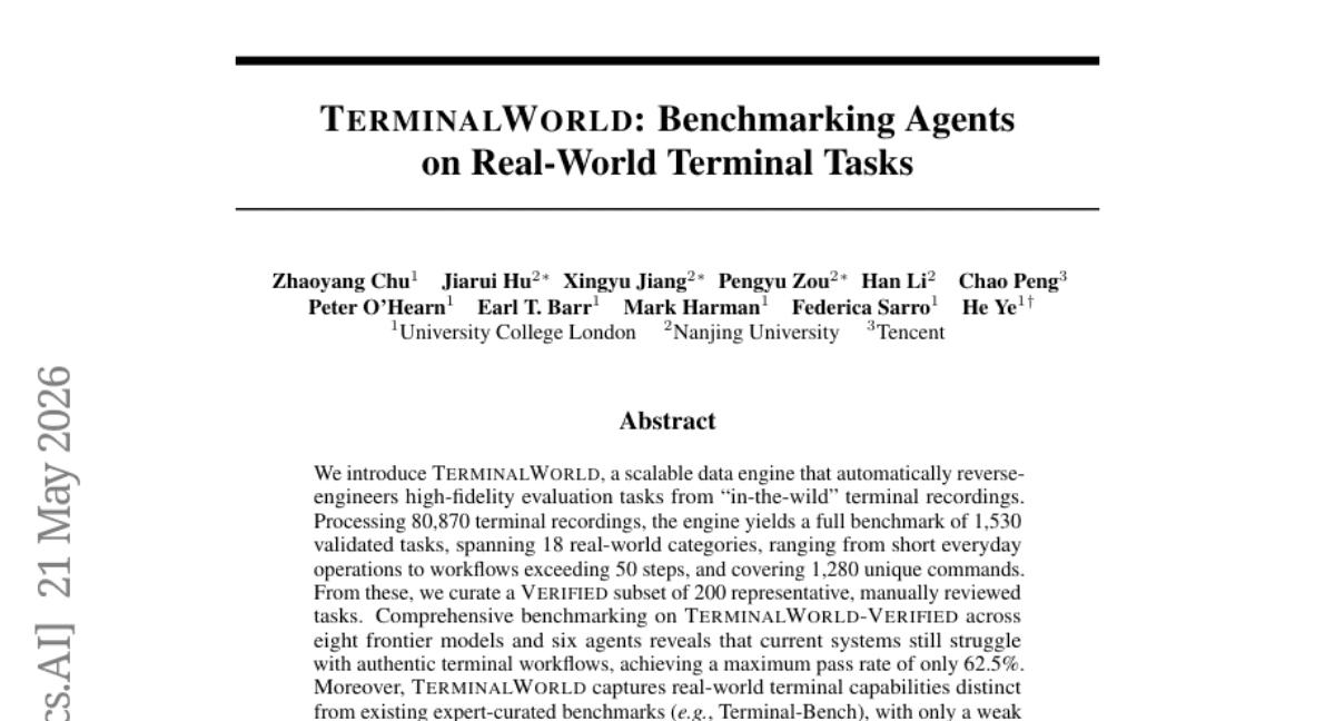 TerminalWorld: Benchmarking Agents on Real-World Terminal Tasks