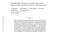 PANINI-DR: Controlled Deep Research through Generative Semantic Workspaces